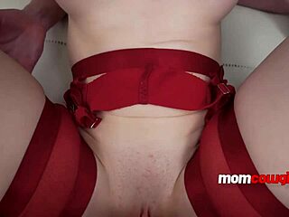 Stepmom gets pounded hard during Christmas holiday fun