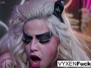 Sexy Vyxen & Gabby Play Dress-Up In Hot Orgy