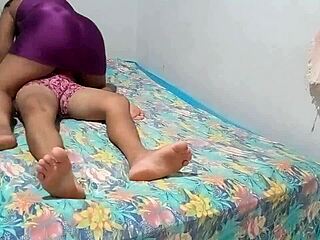 sister-in-law caught me masturbating and sat on my cock