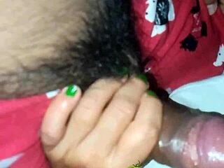 Latina milf sucks and tastes monster cock, leaving it soaking wet