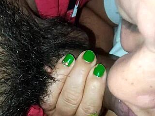 Latina milf sucks and tastes monster cock, leaving it soaking wet