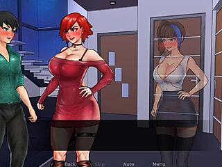 i'm confined with goddesses, serena and emma, their big tits... oops, brunette asses too