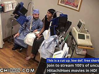 Eliza Shields, human guinea pig, endures forced Hitachi orgasms in medical tests by Doctor Tampa