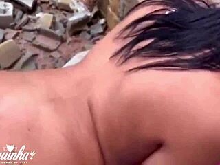 Young girl pays debt to boss.