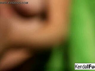 kendall karson plays with her amazing tits and tight wet pussy