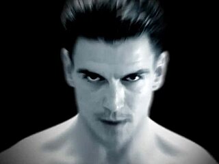 Two big guys share a twink for a threesome - men com