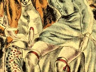 vintage illustration teasing hidden erotic desires
