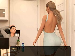 lisa in sexy lingerie got her boss into bed for fun