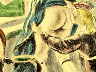 vintage illustration teasing hidden erotic desires