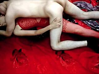 Hot moaning babe gets wild on real homemade missionary action