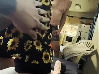 Amethyst experiences her first double penetration in a hardcore group scene.