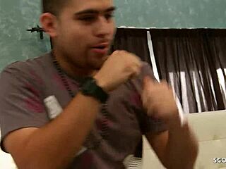 Cuckold husband watches young wife drilled by big dick