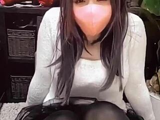hey, check this asian ladyboy stroking herself on live stream! 😍