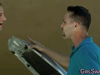 teen sucking big dick in dorm