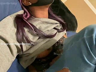 Joanfantasy enjoys creamy solo pussy masturbation at home