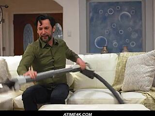 Redhead Lauren Phillips bent over for Tommy Pistol's intense cunilingus and rimjob. Then she gags on face fucking with masturbation.