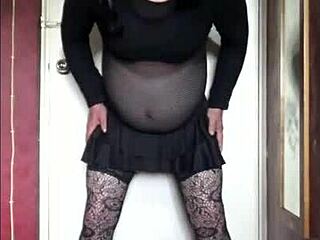 Bisexual crossdresser loves toys but craves real cock