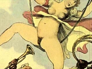 Vintage Erotic Illustration Showcases Retro Anime Hentai in Classic Style