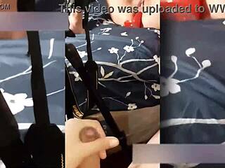 Colombian teen masturbates with dildo