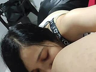 Teen goes with friend after Halloween party for private fun.