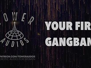 Your first gangbang erotic audio with dirty talk