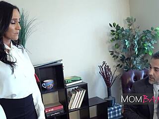 omg, submissive secretary takes rough spanking at work! 😳