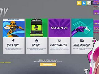 Vtuber Lewdneko Plays Overwatch and Gets Spanked in Anime Fun