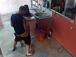 a patroa saiu, empregada, why couldn’t you resist my hard cock today?