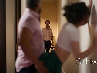 a bored in laws gangbang after caught