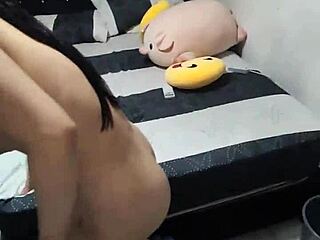 Teen goes with friend after Halloween party for private fun.