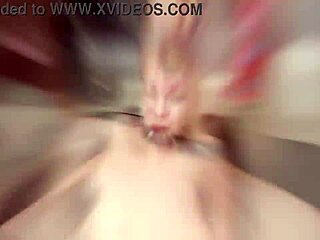 Young Rebecca Black endures anal assplay, gagging on cocks in 6on1