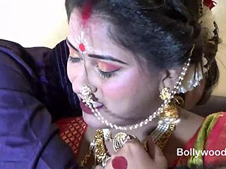 Indian bride Sudipa gets rough hardcore sex on honeymoon night with messy creampie