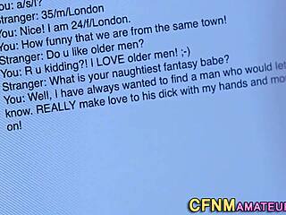 Intriguing encounter: blonde babe and stranger