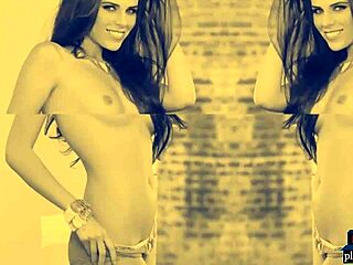 OMG, sexy brunette models strip full for Playboy! 🔥