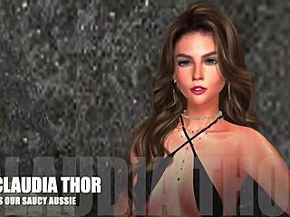 Saucy Aussie Babe Takes Big Black Cock on Beach in Wild 3D Cartoon!