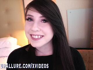 aphia demieux masturbates and gives blowjob