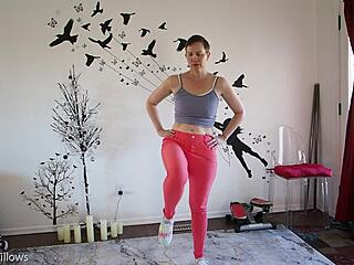 I’m Loving Guiding My Cute Girlfriend Through Yoga Moves Today