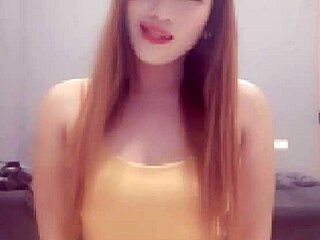 Ladyboy Mint records a steamy video for her boyfriend showing off her big ass!