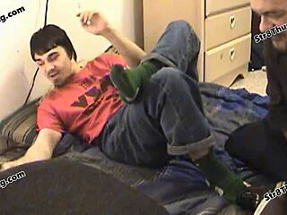 Lucky old gay submits to my domination ha ha