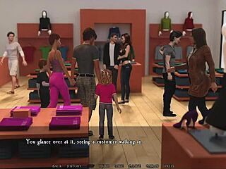 i played the hot cashier game in anime style