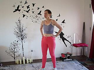 I’m Loving Guiding My Cute Girlfriend Through Yoga Moves Today