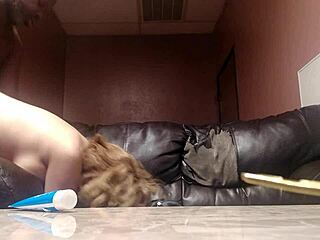 She gets fucked on the couch