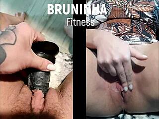 Slut Punching Black Cock in Tight Pussy, Opening It Up