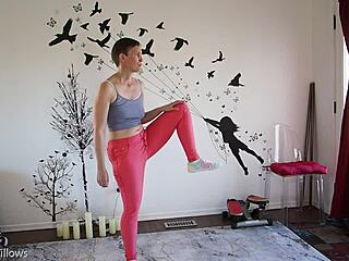 I’m Loving Guiding My Cute Girlfriend Through Yoga Moves Today