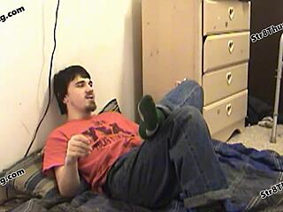 Lucky old gay submits to my domination ha ha