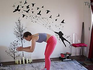 I’m Loving Guiding My Cute Girlfriend Through Yoga Moves Today