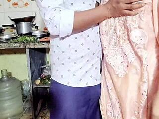 Desi Sali Drains Jija's Load on Her Boobs