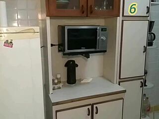 Nicole Romanoff Visits for Lunch, Leads to Juicy Kitchen Sex in See-Through Outfit