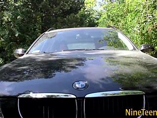 Gorgeous teen 18+ager gets plowed outdoors