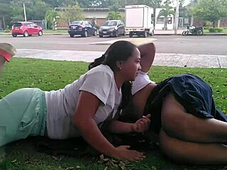 Wow, Michell and Paula get wild outdoors! Compilation of Latina milf anal in public.